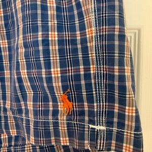 Polo Ralph Lauren Blue Plaid Swim Trunks